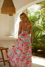 Load image into Gallery viewer, Aruba double ring Halter Maxi
