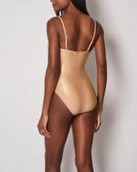 Load image into Gallery viewer, Tuscany Bow Front Bandeau Swimsuit
