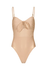 Load image into Gallery viewer, Tuscany Bow Front Bandeau Swimsuit
