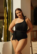 Load image into Gallery viewer, Positano One Shoulder Swimsuit
