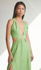 LONG CUT-OUT DRESS