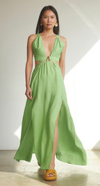 LONG CUT-OUT DRESS