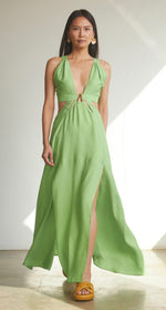 Load image into Gallery viewer, LONG CUT-OUT DRESS
