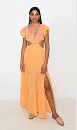 Load image into Gallery viewer, Niza long dress orange
