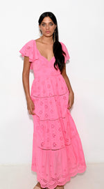 Load image into Gallery viewer, Vienna long pink dress
