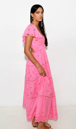 Load image into Gallery viewer, Vienna long pink dress
