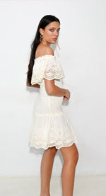 Load image into Gallery viewer, Vienna smoking white dress
