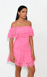 Load image into Gallery viewer, Vienna smoking dress pink
