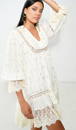 Load image into Gallery viewer, Katia white short dress
