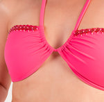 Load image into Gallery viewer, Fantasy fucsia bikini top
