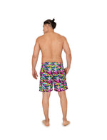 Load image into Gallery viewer, Neon marble men swim trunk
