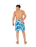 Load image into Gallery viewer, Moonlight mint marble men swim trunk
