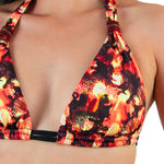 Load image into Gallery viewer, Fenix red marble print bikini
