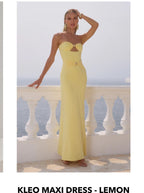KLEO MAXI DRESS - Lemon