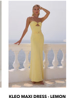 Load image into Gallery viewer, KLEO MAXI DRESS - Lemon
