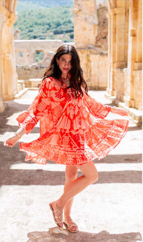 Acapulco Short Dress Red