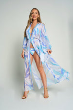Load image into Gallery viewer, Palm Springs Wrap Maxi Kaftan
