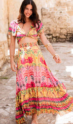 Mauricio Purple Skirt Set