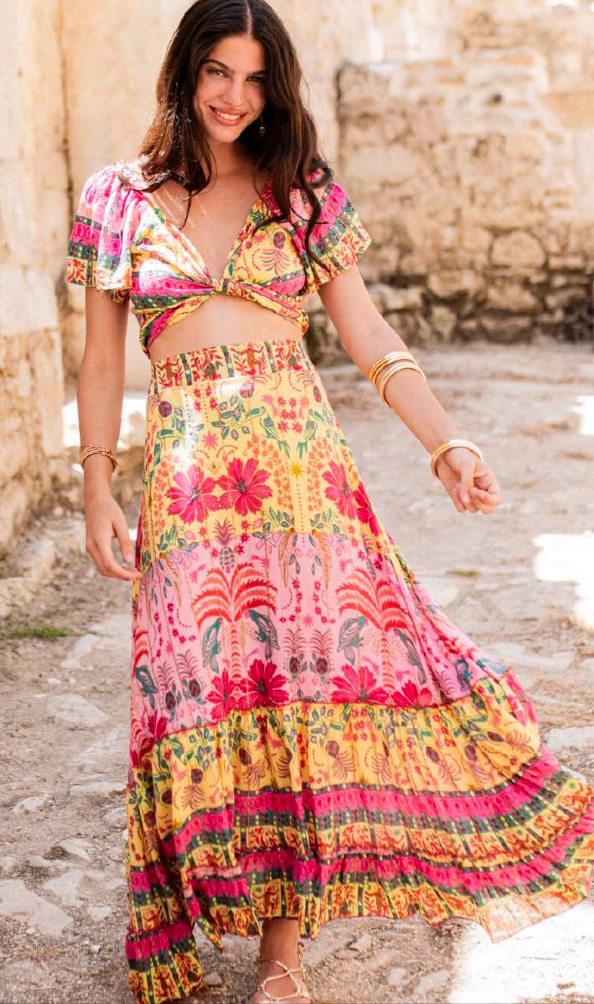 Mauricio Purple Skirt Set