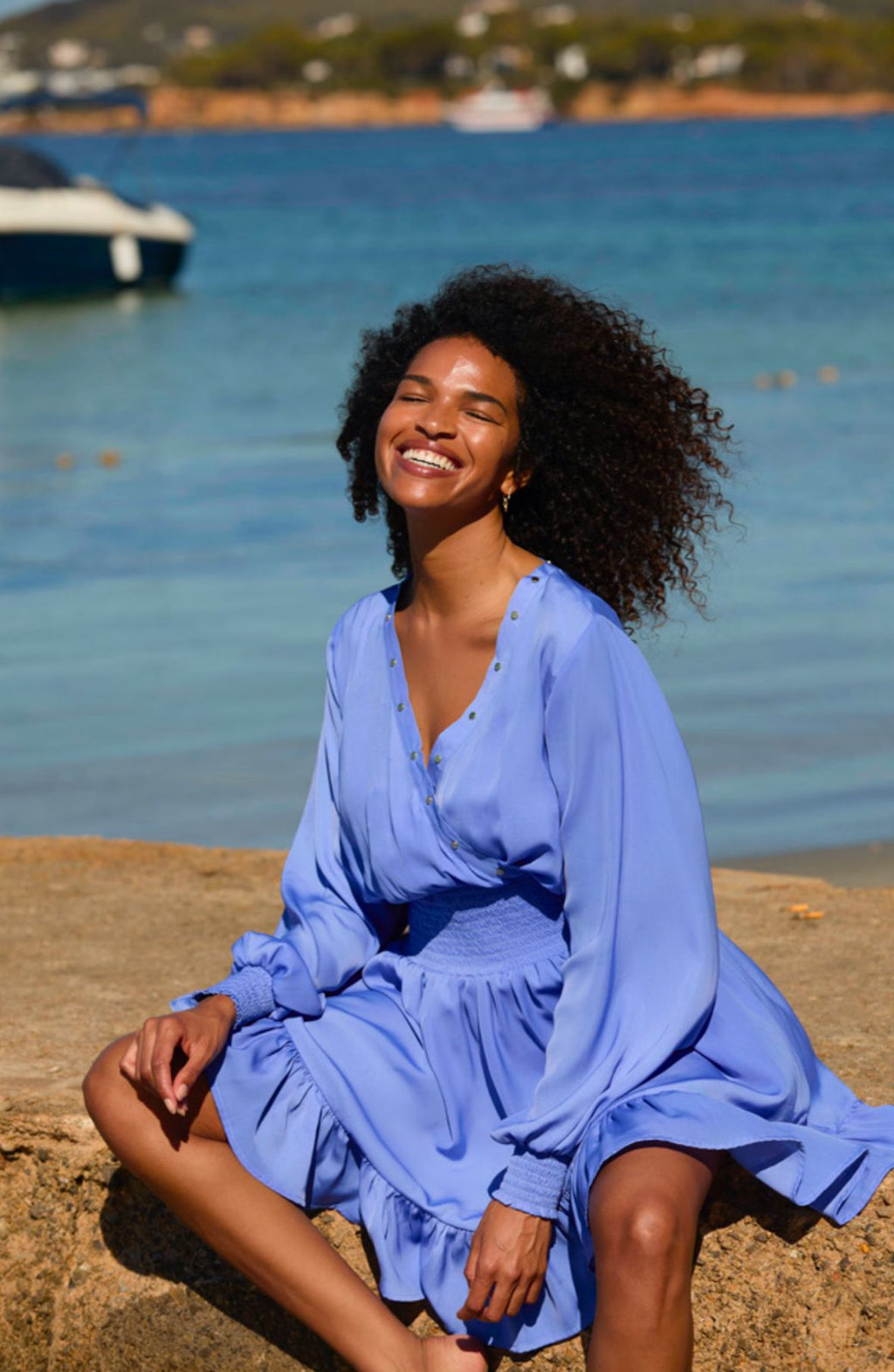 Celia Dress Persian Blue