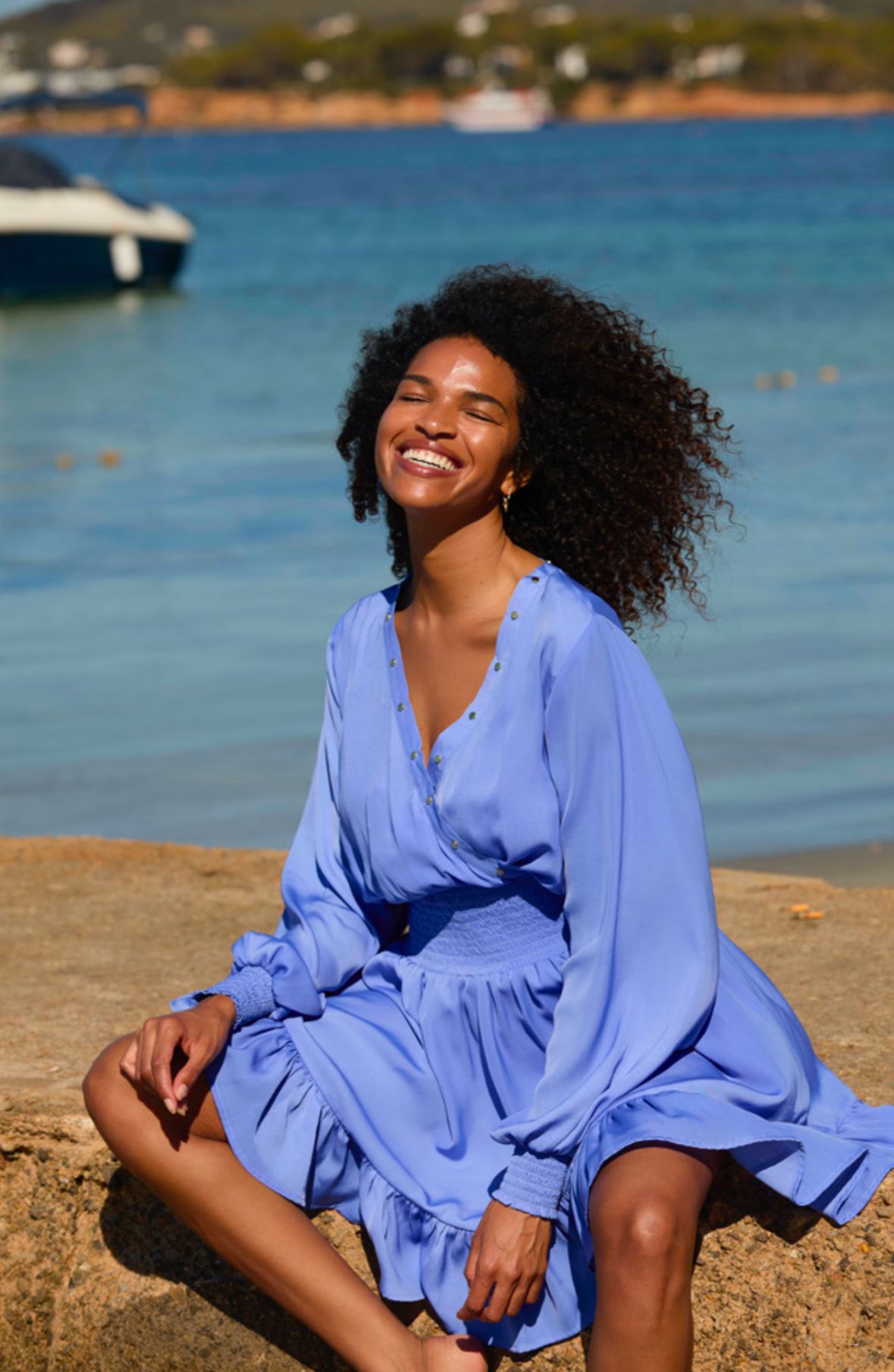 Celia Dress Persian Blue