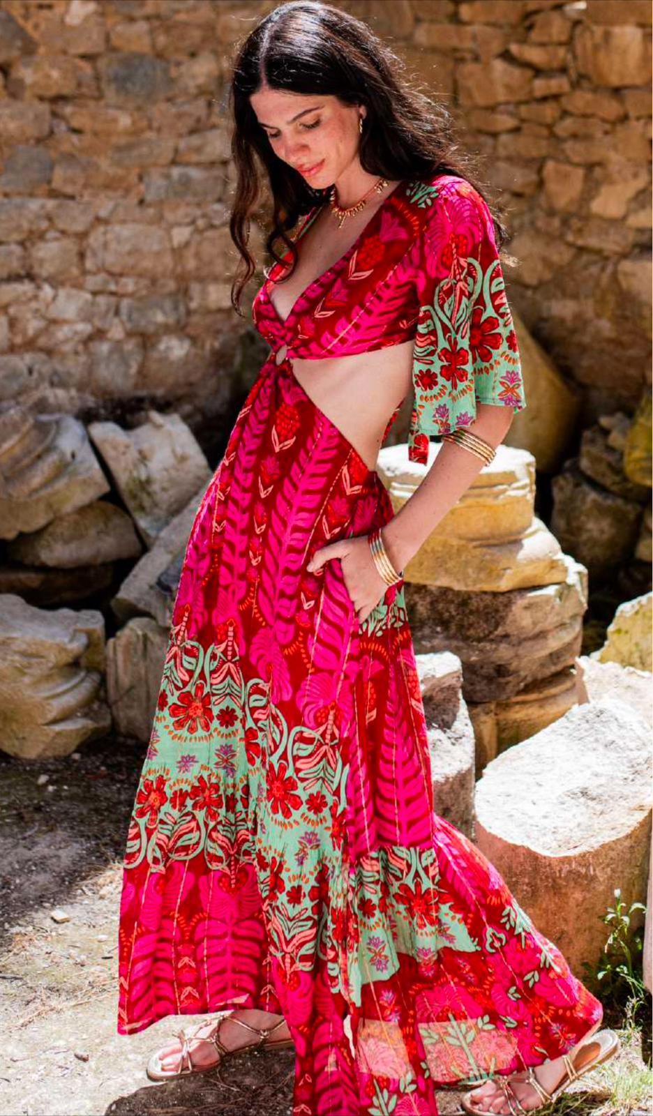 Ipanema Pink Cut Dress