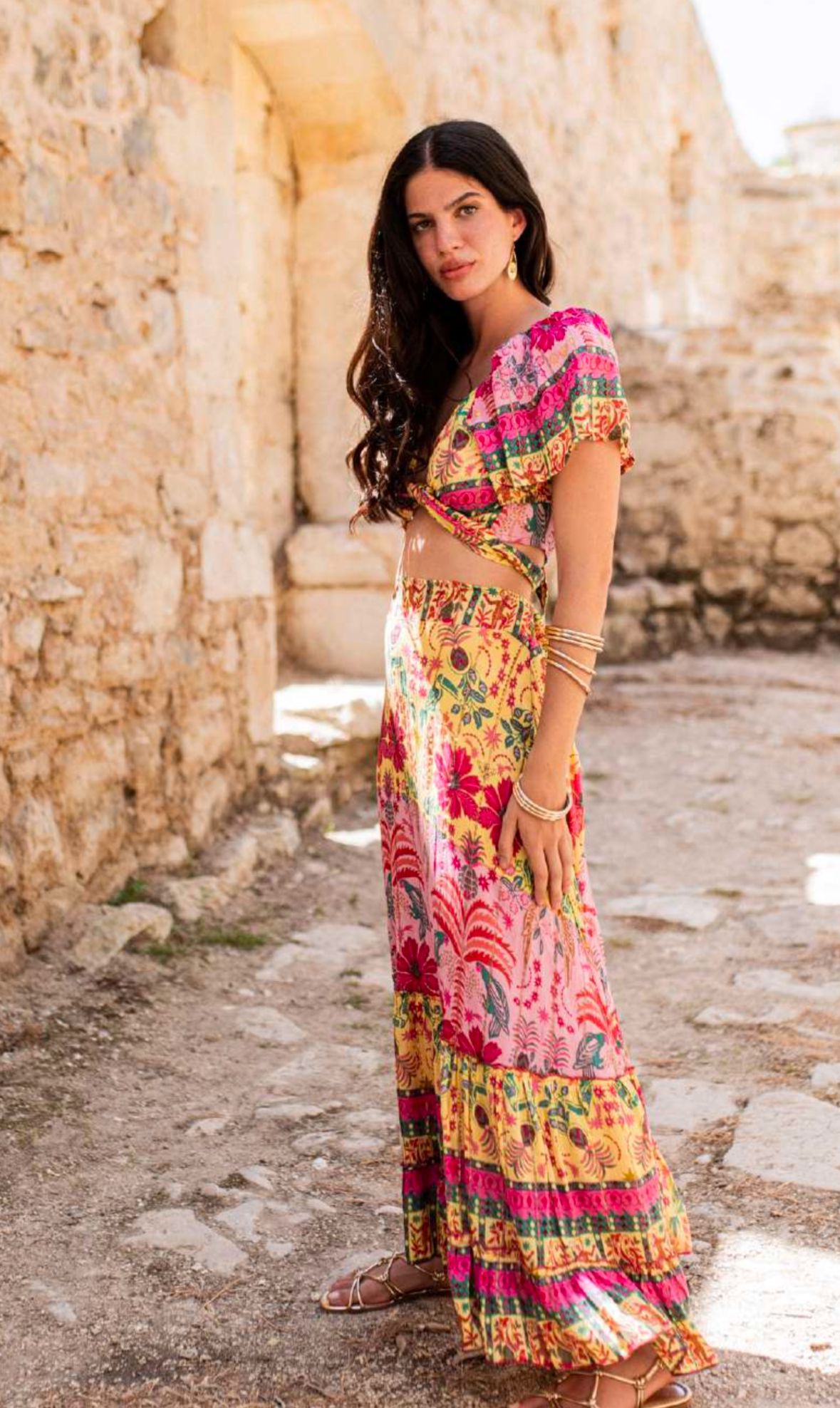 Mauricio Purple Skirt Set