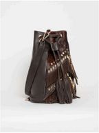 Fringe brown bag