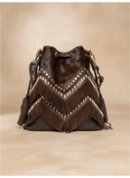 Fringe brown bag