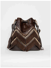 Fringe brown bag