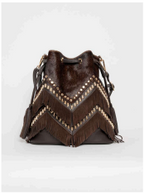 Fringe brown bag