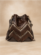 Fringe brown bag