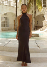 Load image into Gallery viewer, Brigette Maxi Dress Black - Bridesmaid Dress
