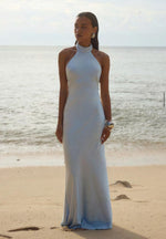 Load image into Gallery viewer, Brigette Maxi Dress Ice Blue - Bridesmaid Dress
