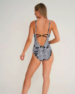 Load image into Gallery viewer, Raquel swimsuit monochrome animal
