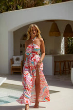 Load image into Gallery viewer, Aruba double ring Halter Maxi
