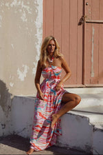 Load image into Gallery viewer, Aruba double ring Halter Maxi
