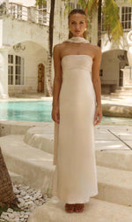 Load image into Gallery viewer, Elsa Maxi Dress Ivory - Bridesmaid Dress
