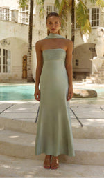 Load image into Gallery viewer, Elsa Maxi Dress Sage - Bridesmaid Dress
