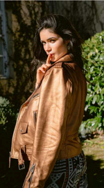 Load image into Gallery viewer, BIKER PIEL COBRE Jacket
