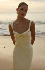 Load image into Gallery viewer, Margot Maxi Dress Lemon - Bridesmaid Dress
