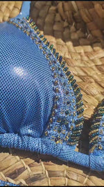 Load and play video in Gallery viewer, Matte blue bikini
