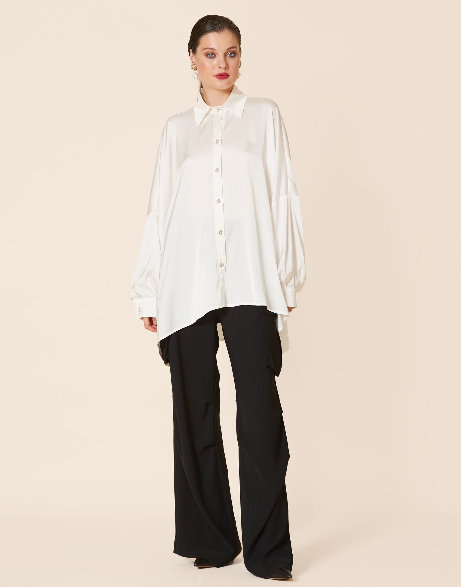 Long sleeve oversized shirt