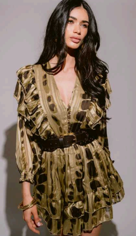 LILI GREEN Short Dress