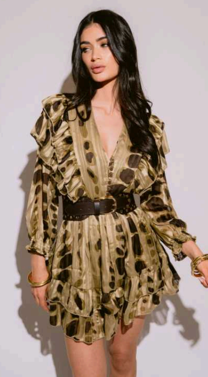 LILI GREEN Short Dress