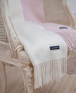 Load image into Gallery viewer, Pearl White Oversized Cashmere Shawl
