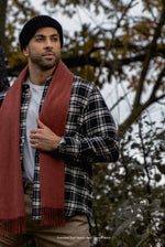 Load image into Gallery viewer, Golden Red Cashmere Scarf
