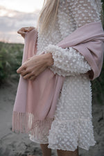 Load image into Gallery viewer, Blushing Pink Oversized Cashmere Shawl
