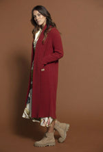 Load image into Gallery viewer, Terracotta Knitted Coat
