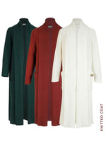 Load image into Gallery viewer, Terracotta Knitted Coat
